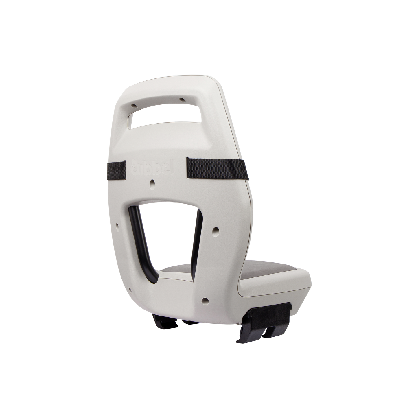 Qibbel Q365 Junior 6+ Pebble Grey – beige/bruin – incl. voetsteunen en voetbeschermingsplaten