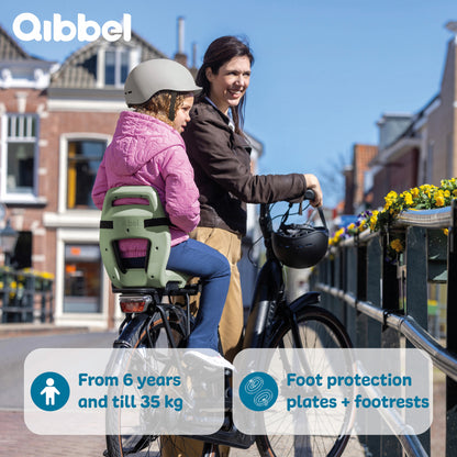 Qibbel Q367 Junior 6+ Sage Green – groen/groen – incl. voetsteunen en voetbeschermingsplaten