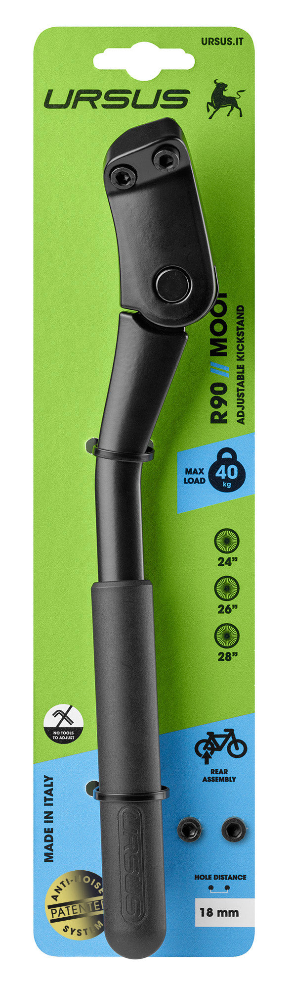 Ursus standaard Mooi zwart 18 mm.