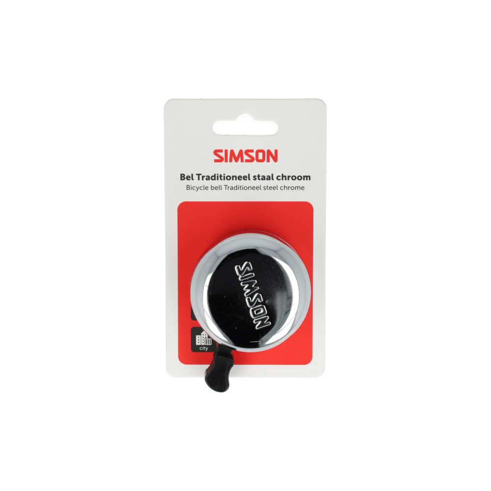 Simson S020100 bel Traditioneel chroom staal