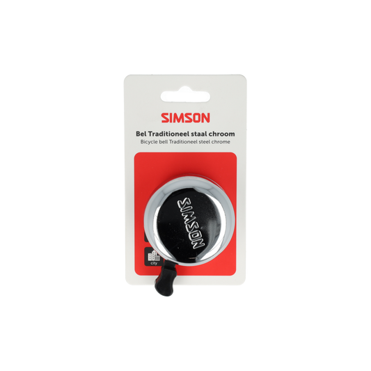 Simson S020100 bel Traditioneel chroom staal