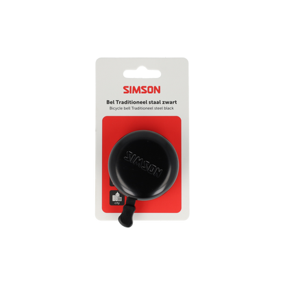 Simson S020105 bel Traditioneel zwart staal