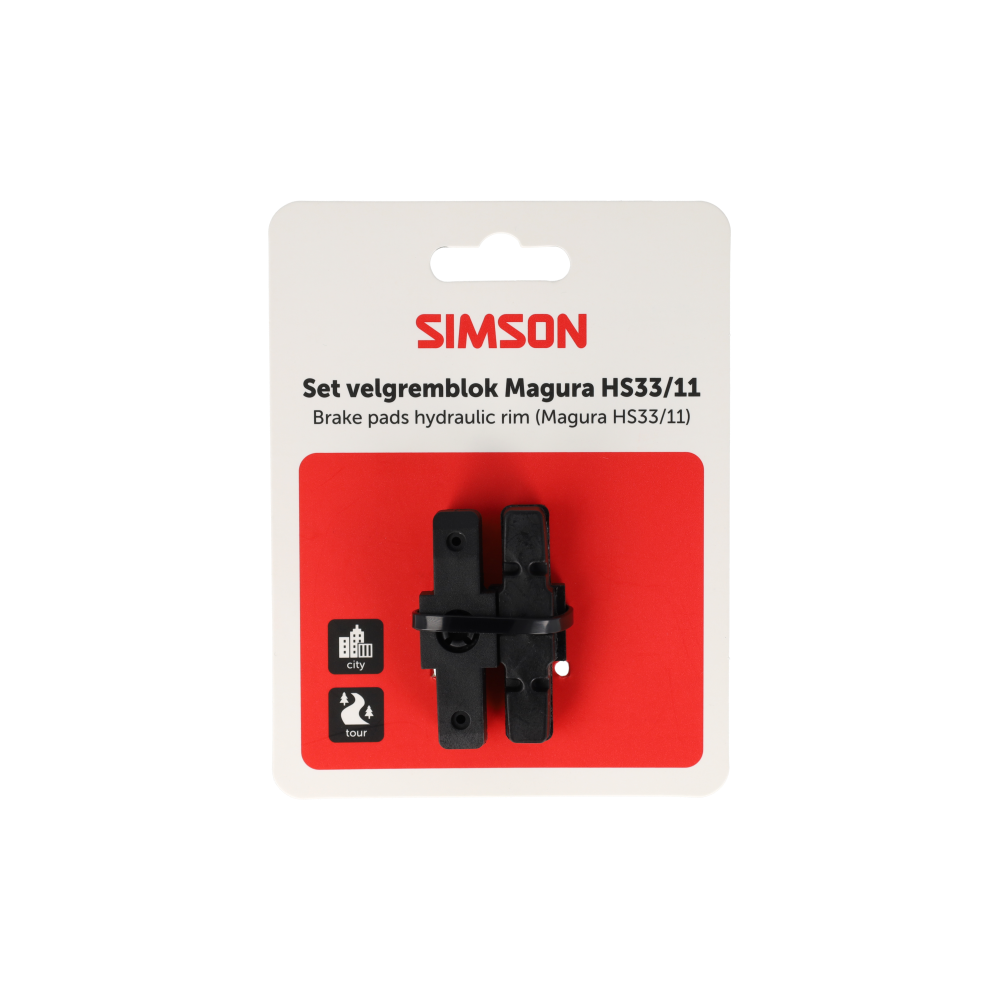 Simson S020208 remblokken Magura hydraulische velgrem HS33/11