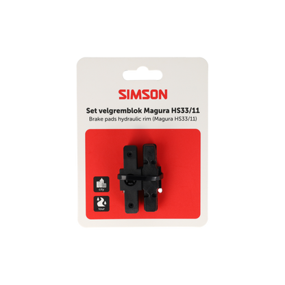 Simson S020208 remblokken Magura hydraulische velgrem HS33/11