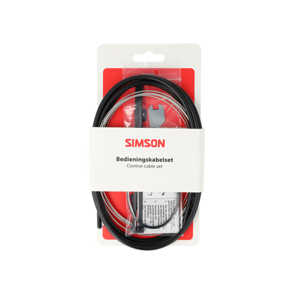 Simson S020216 versnellingskabelset Shimano Nexus 4/7/8 zwart RVS