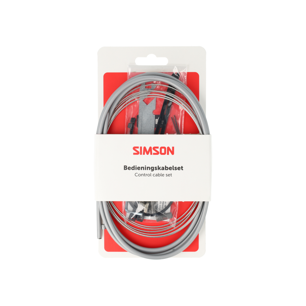 Simson S020217 versnellingskabelset Shimano Nexus 4/7/8 grijs RVS