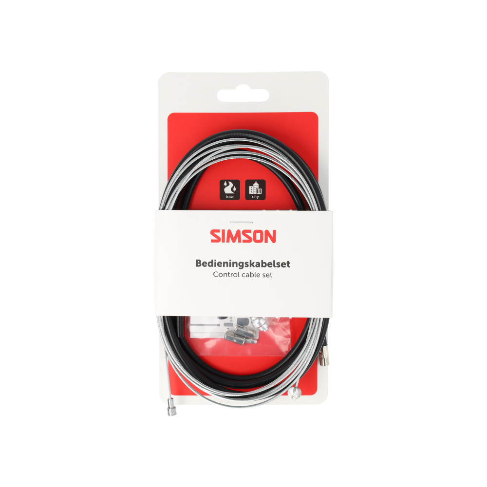 Simson S020219 remkabelset compleet Universeel zwart