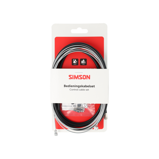 Simson S020219 remkabelset compleet Universeel zwart