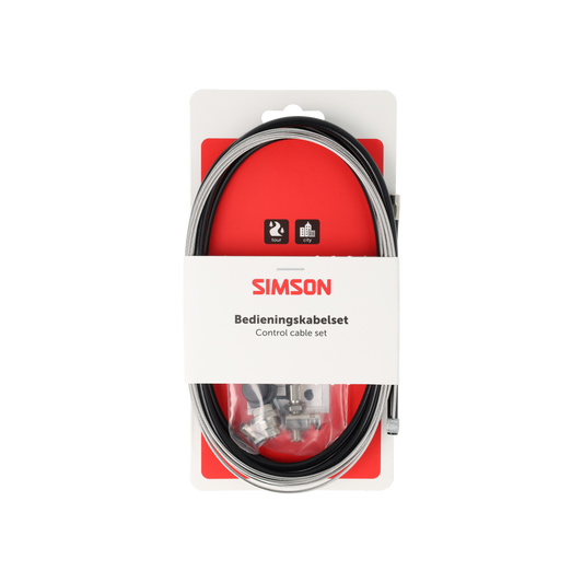 Simson S020231 remkabelset compleet RVS Shimano rollerbrake zwart