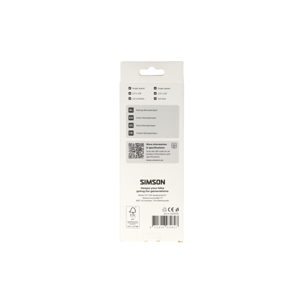 Simson S020370 ketting Normaal Basic