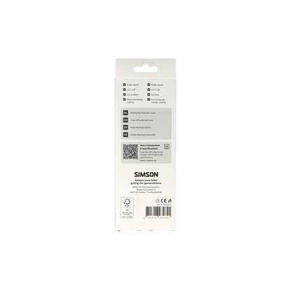 Simson S020372 ketting Normaal Anti-roest