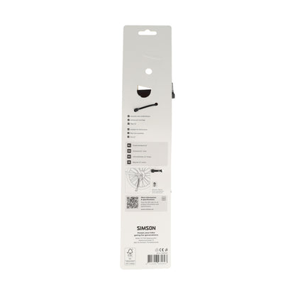 Simson S020416 kinderstandaard 12" zwart