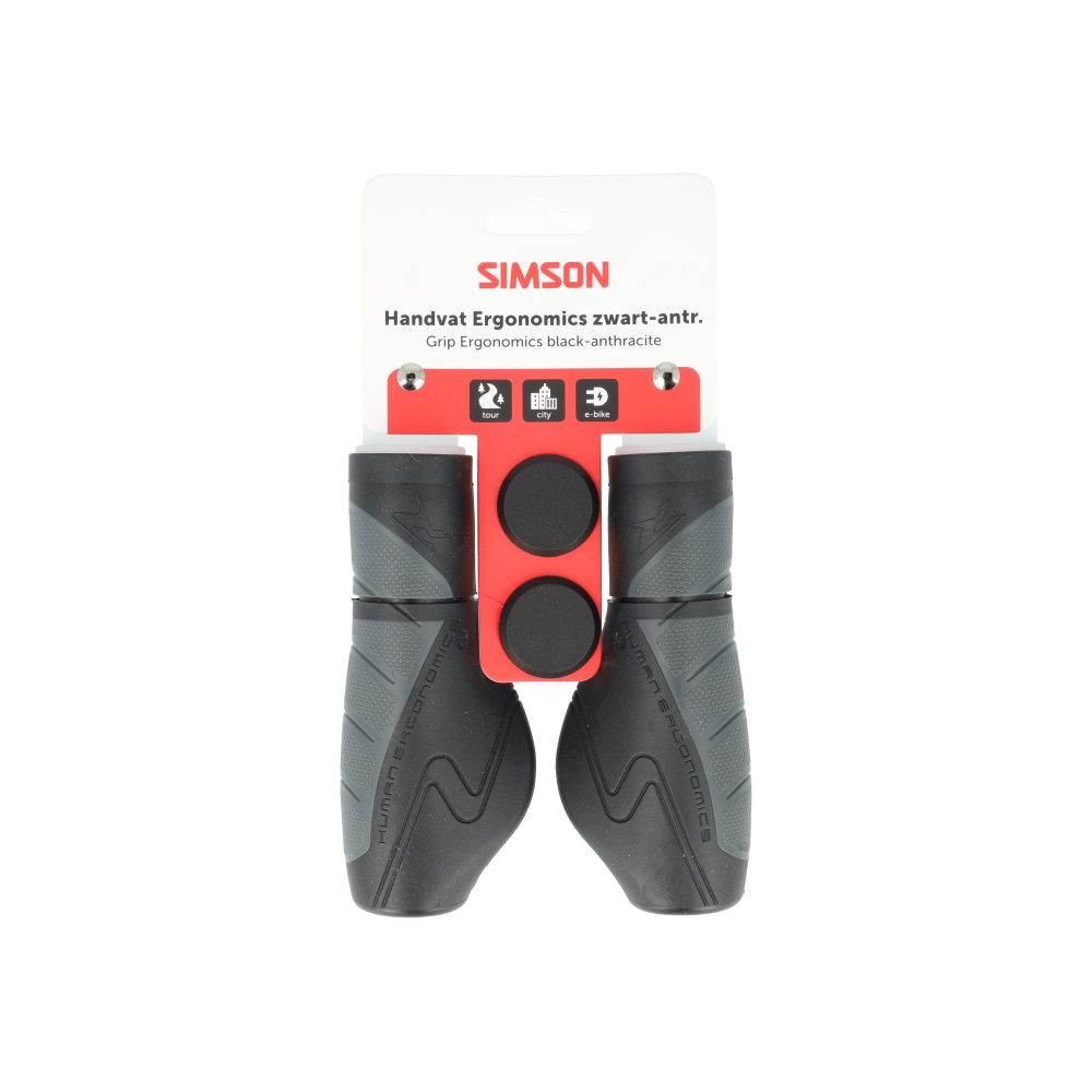 Simson S020455 handvatten Ergonomics zwart-antraciet