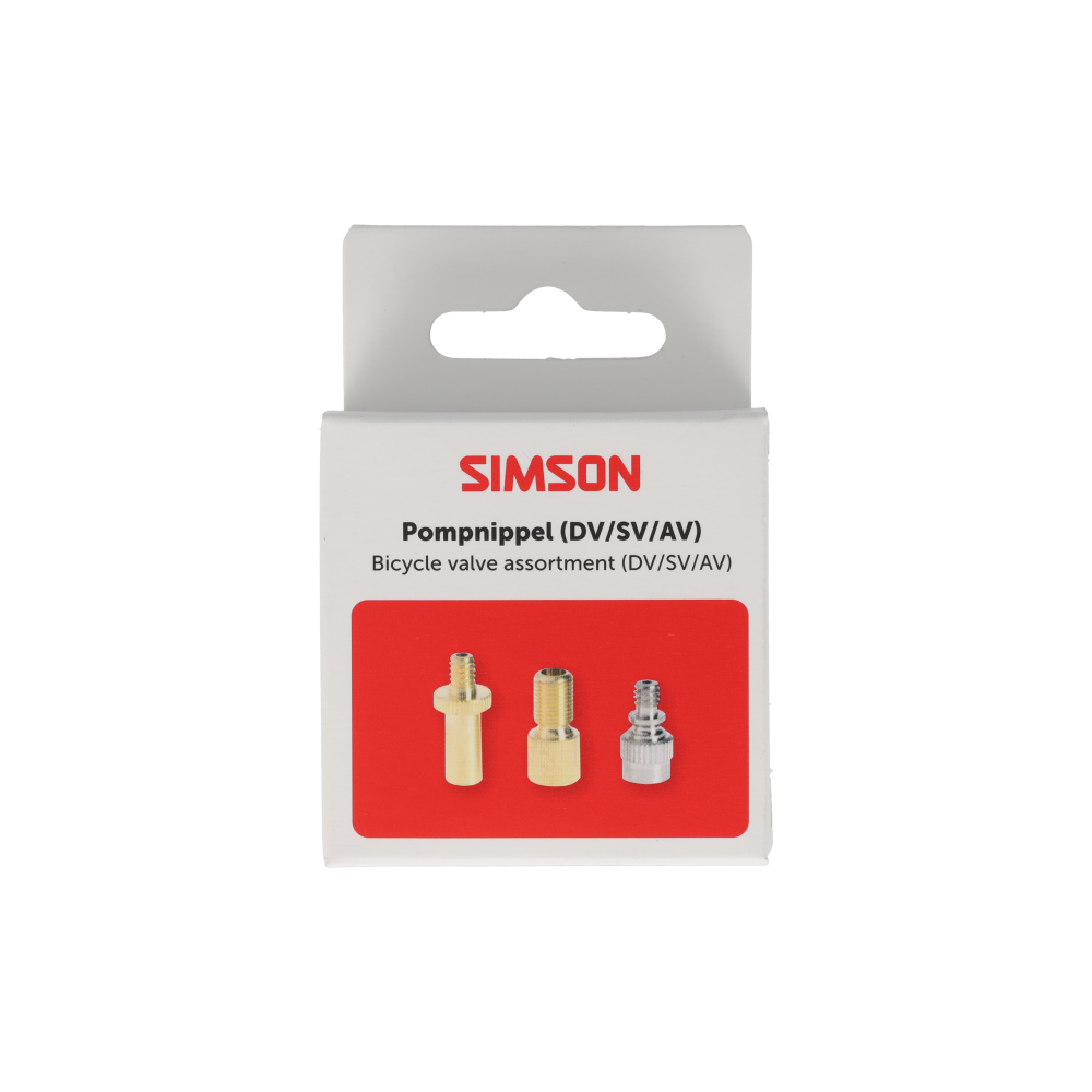 Simson S020505 pompnippel assortiment 3-delig