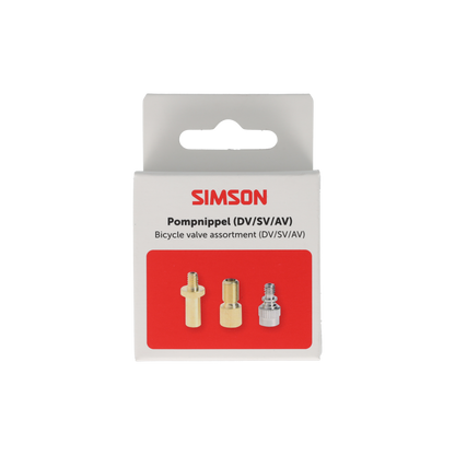 Simson S020505 pompnippel assortiment 3-delig