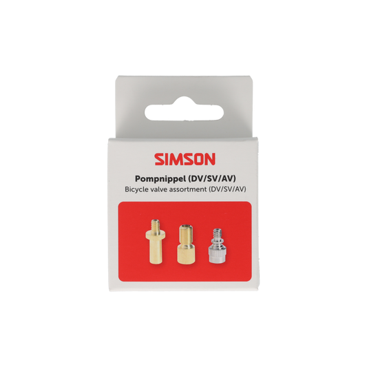 Simson S020505 pompnippel assortiment 3-delig