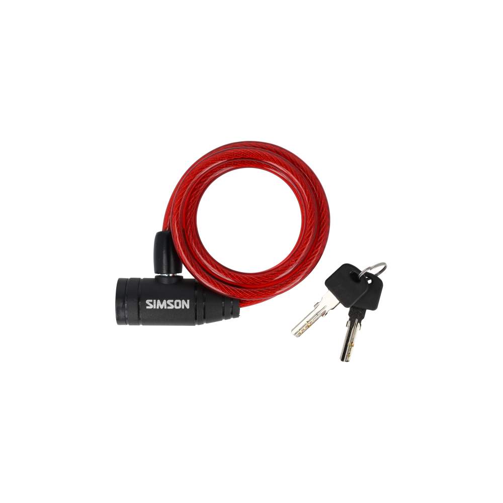 Simson S020838 spiraalkabelslot kinder 8mm x 90cm