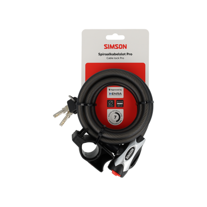 Simson S020840 spiraalkabelslot Pro size XXL 12mm x 180cm