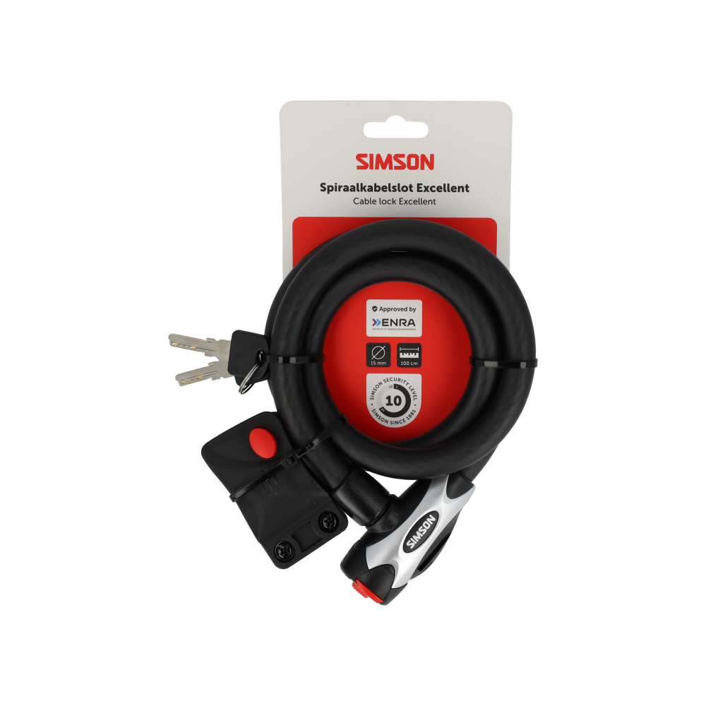 Simson S020841 spiraalkabelslot Excellent size L 15mm x 100cm