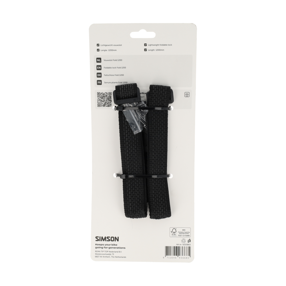 Simson S020863 vouwslot Fold 1200mm BK111