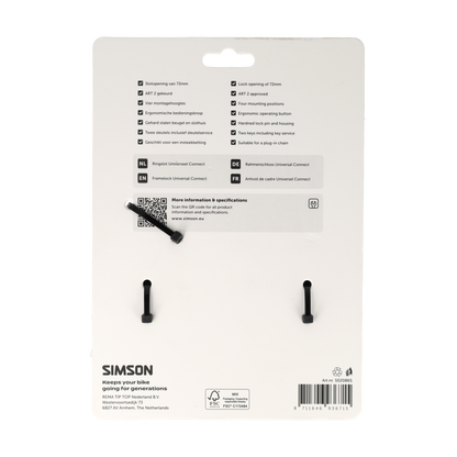 Simson S020865 ringslot Universeel Connect 72mm ART**
