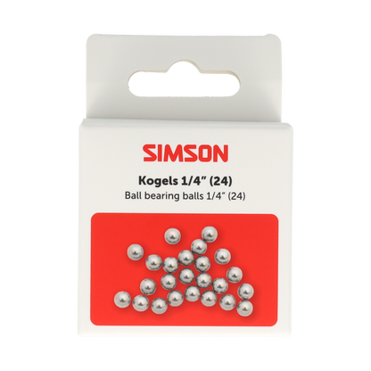Simson S020912 kogels 1/4" 24 st.