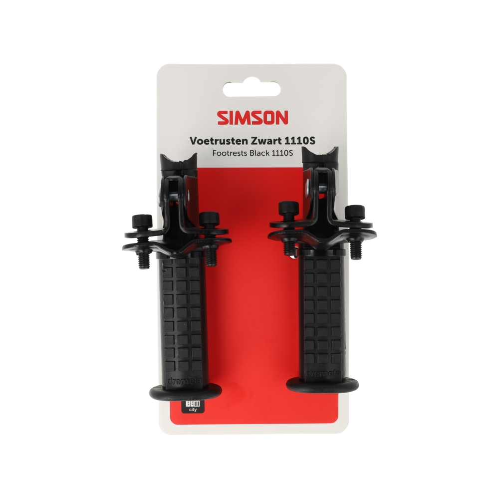 Simson S020919 voetrusten zwart 1110S