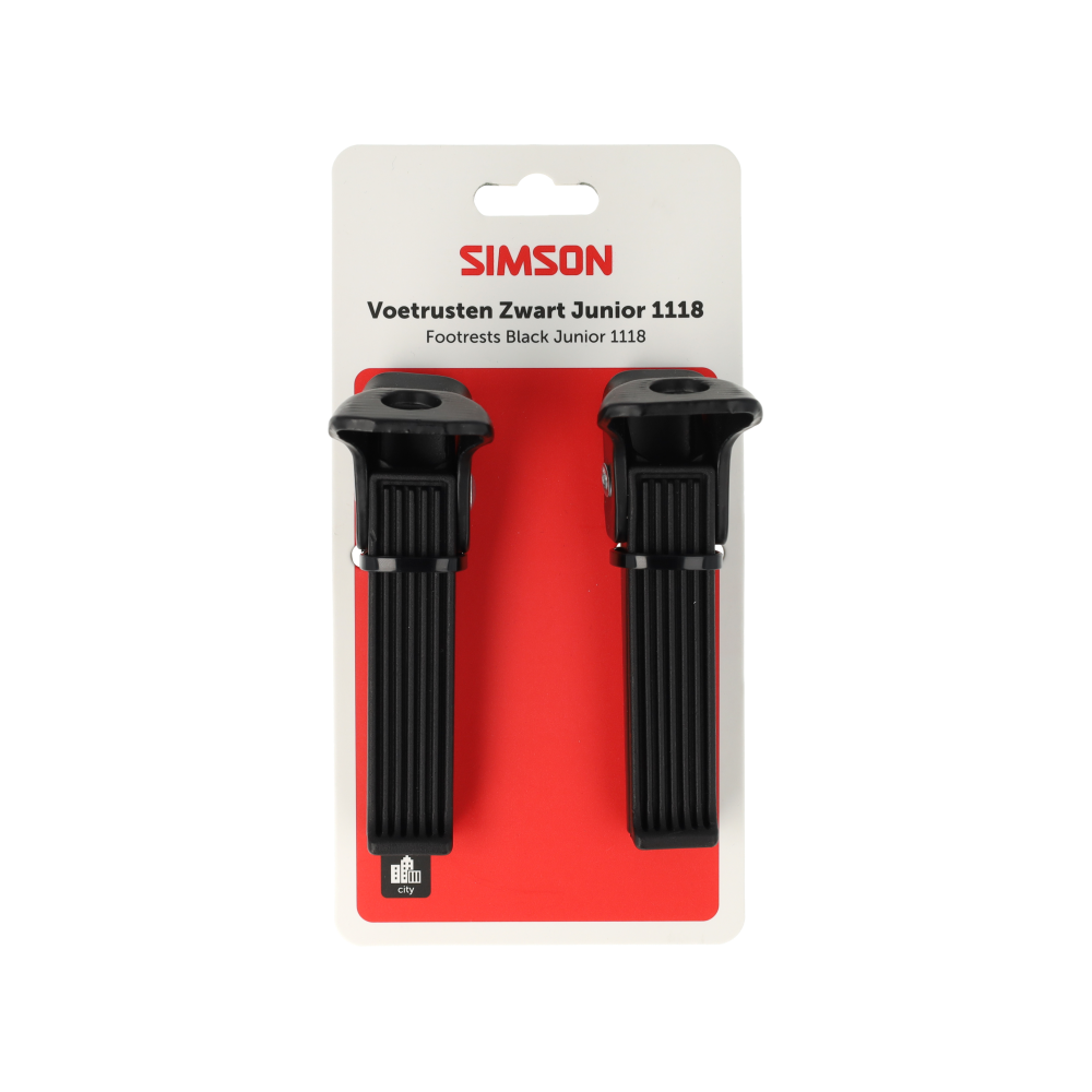Simson S020920 voetrusten zwart 1118 op as