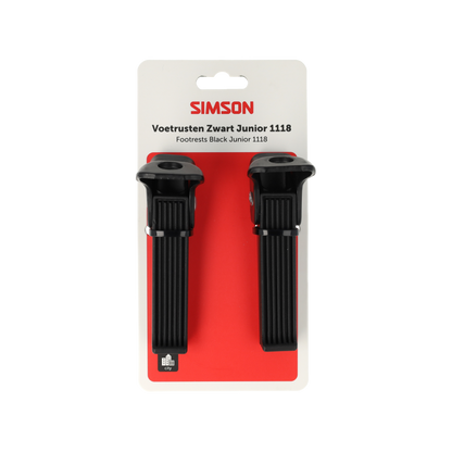 Simson S020920 voetrusten zwart 1118 op as