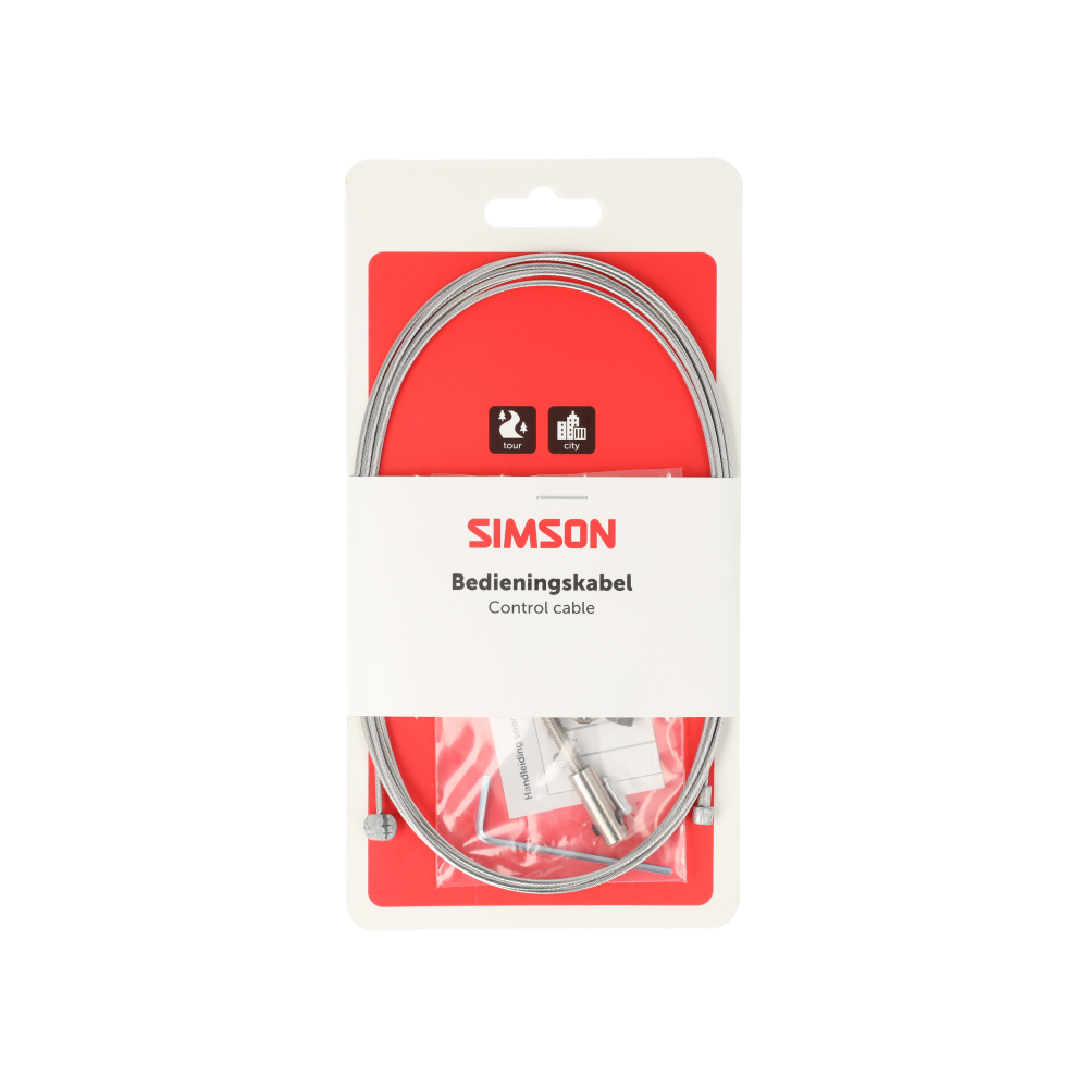 Simson S020963 binnenkabel trommelrem univers. ton/peer + inbus RVS