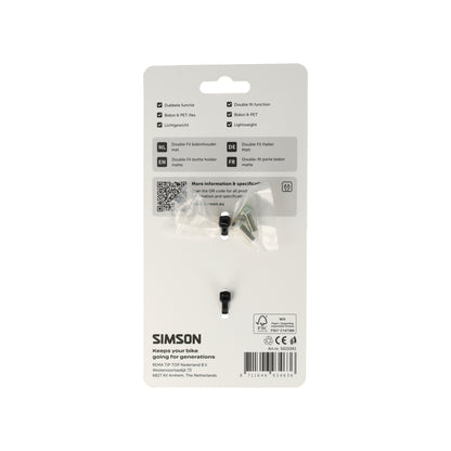 Simson S021061 Double Fit fles- en bidonhouder mat zwart