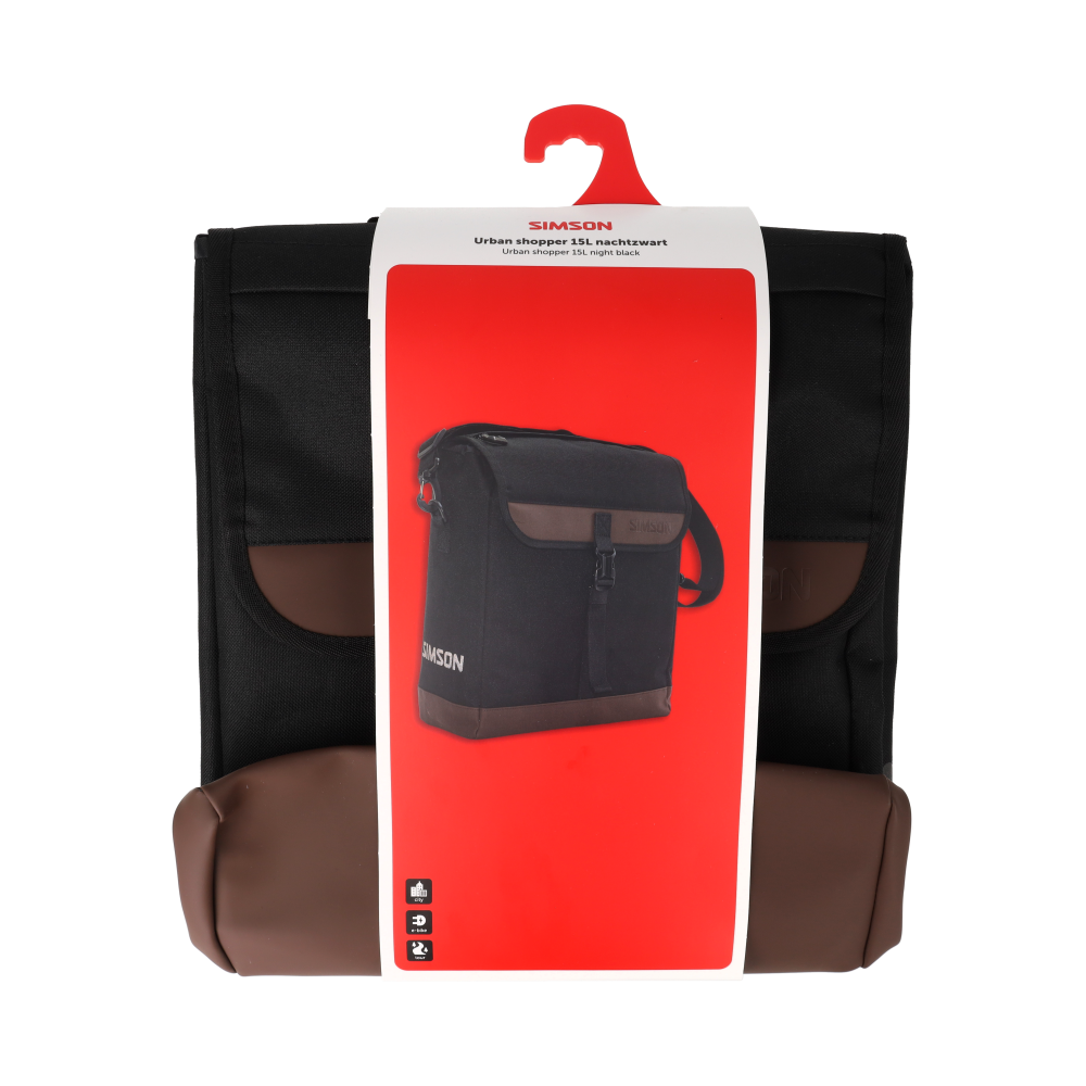 Simson S021069 Urban Single Bag / schoudertas – 15L – Night Black