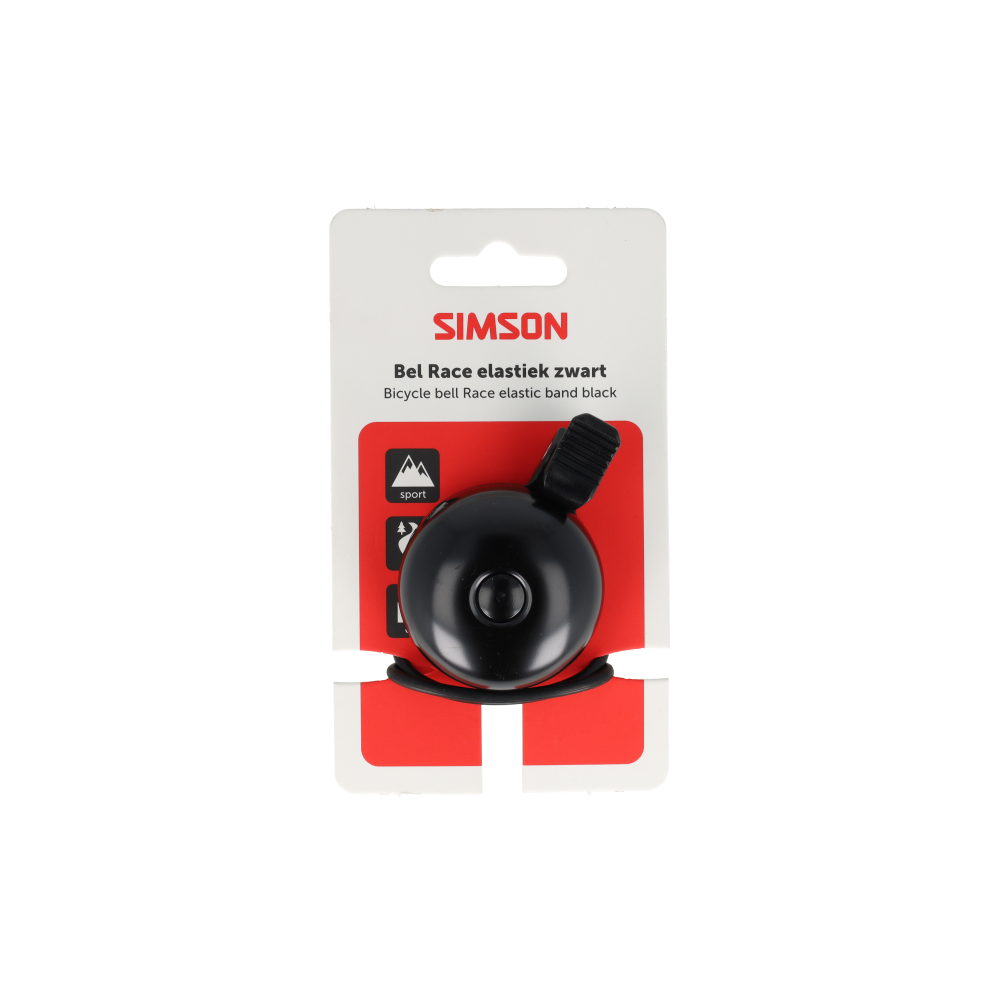Simson S021231 bel Race rubber elastiek bevestiging zwart