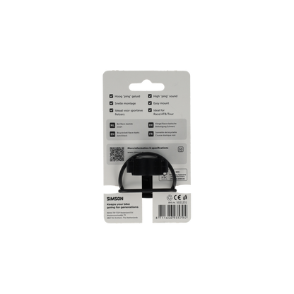 Simson S021231 bel Race rubber elastiek bevestiging zwart