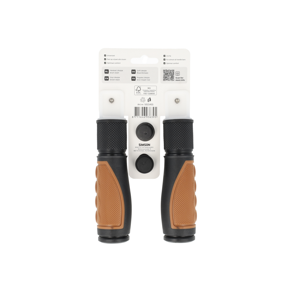 Simson S021455 handvatten Lifestyle middenbruin-zwart