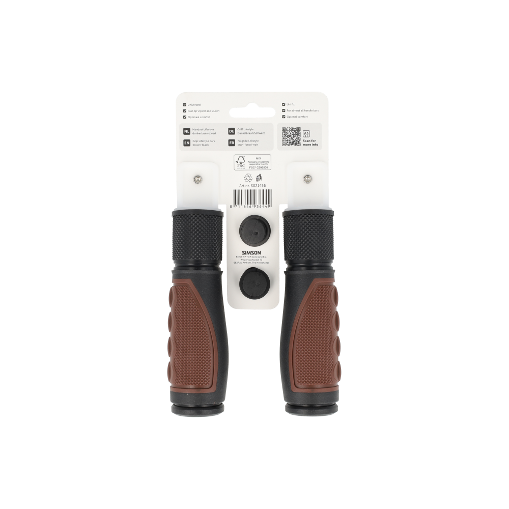 Simson S021456 handvatten Lifestyle donkerbruin-zwart