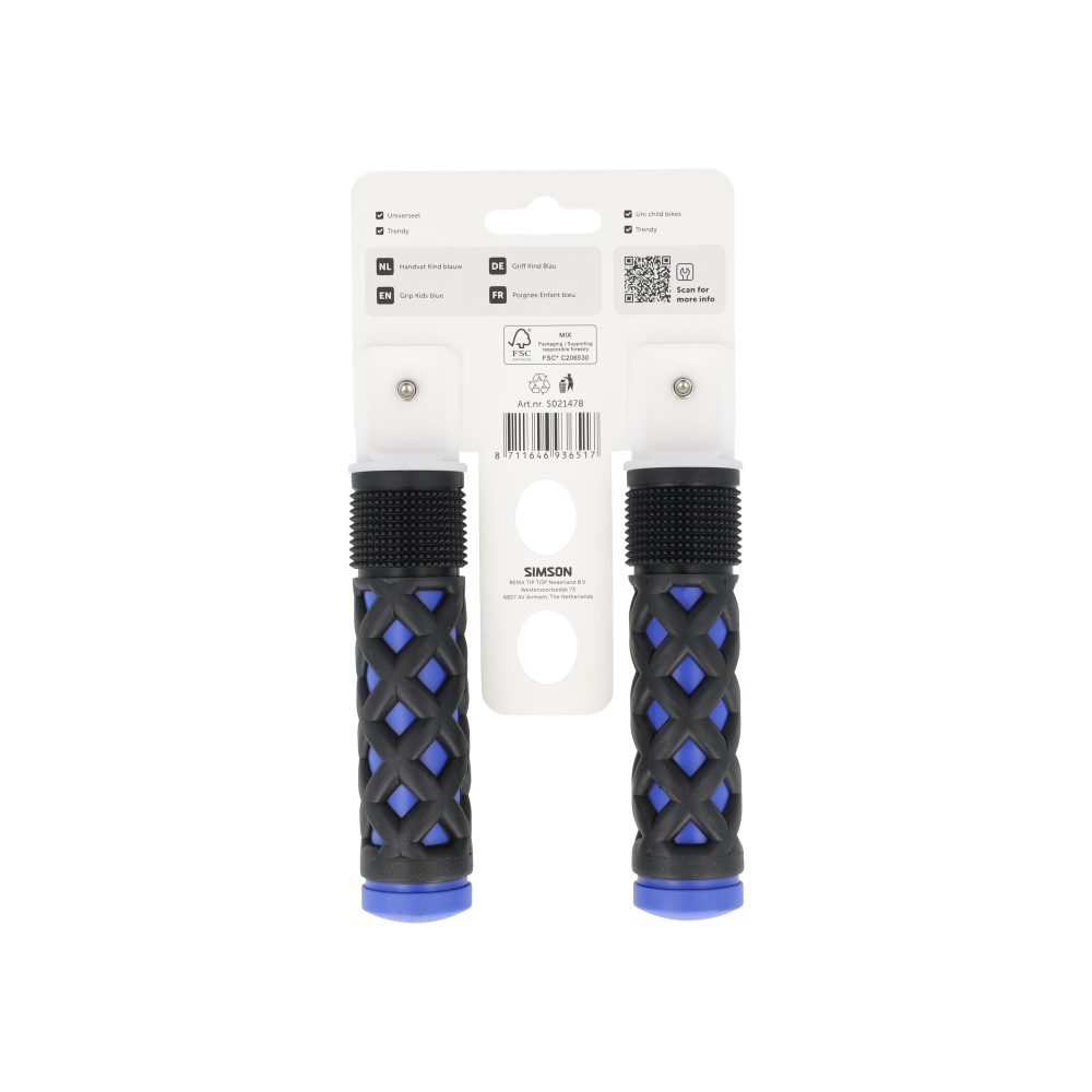 Simson S021478 handvatten Kinder kobalt-zwart