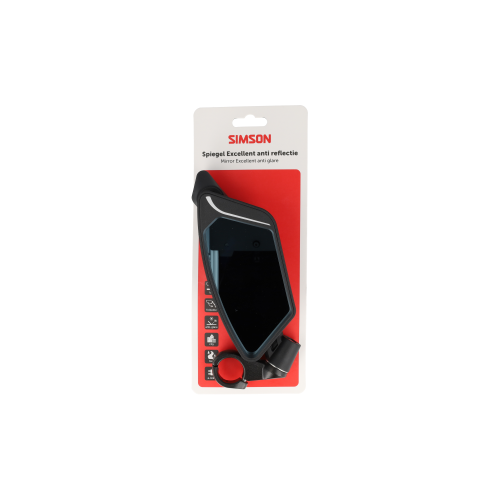 Simson S021821 spiegel Excellent anti-reflectie