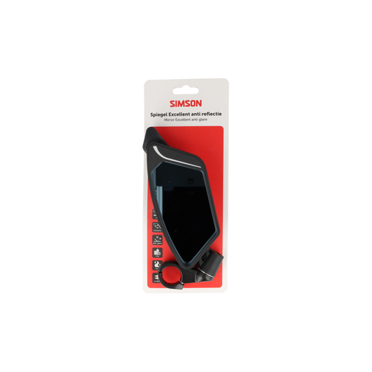Simson S021821 spiegel Excellent anti-reflectie