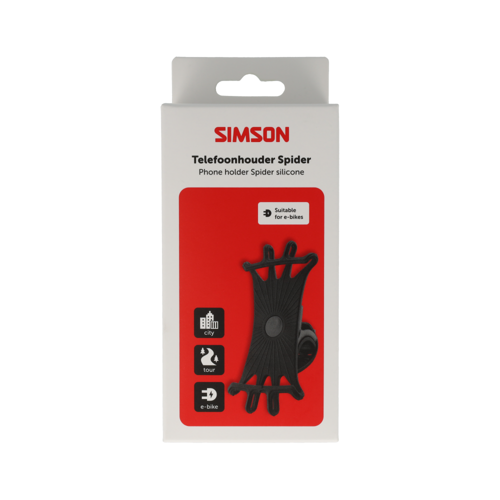 Simson S021831 telefoonhouder Spider siliconen