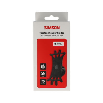 Simson S021831 telefoonhouder Spider siliconen