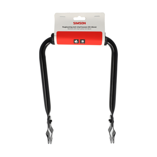 Simson S021897 rugleuning met vinyl kussen zwart