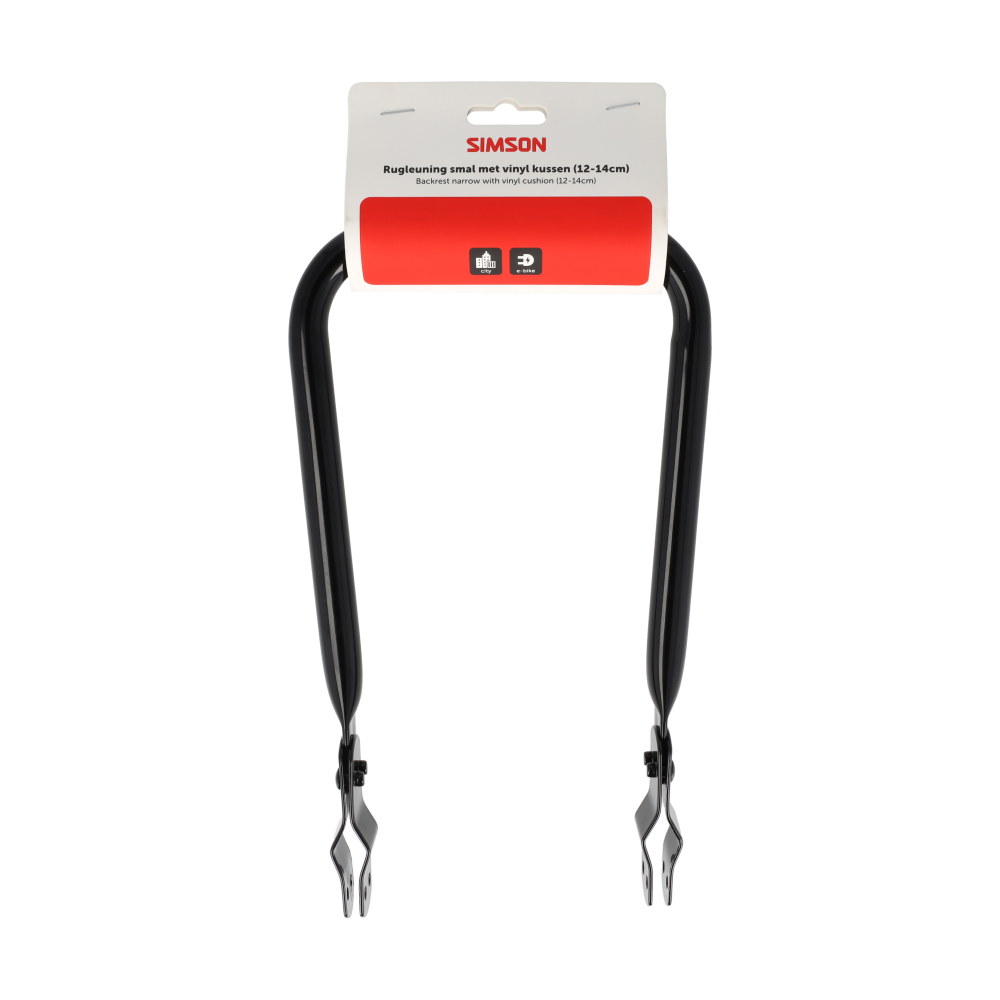 Simson S021898 rugleuning met vinyl kussen zwart smal