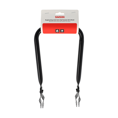 Simson S021898 rugleuning met vinyl kussen zwart smal