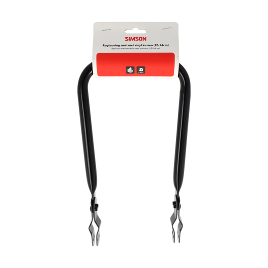 Simson S021898 rugleuning met vinyl kussen zwart smal