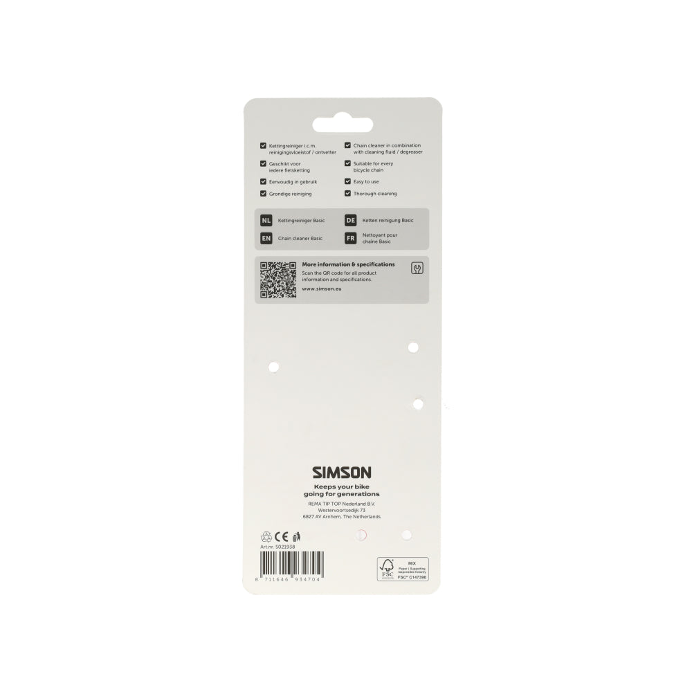 Simson S021938 kettingreinigingsapparaat Basic