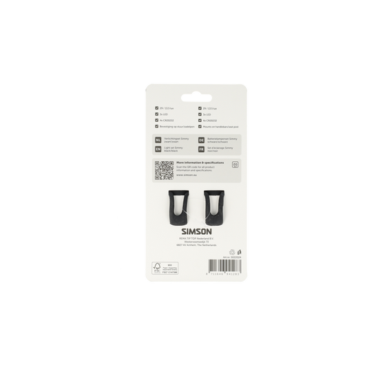 Simson S022024 batterij LED set Simmy zw/zw 29 LUX / 13.5 LUX