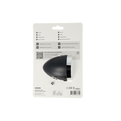 Simson S022030 batterij koplamp Classic Luxurious