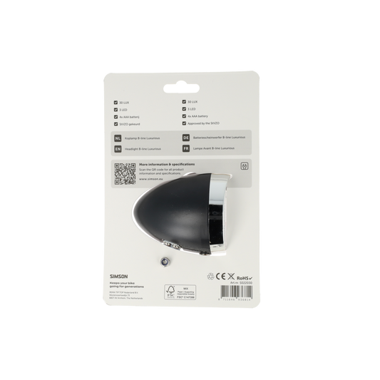 Simson S022030 batterij koplamp Classic Luxurious