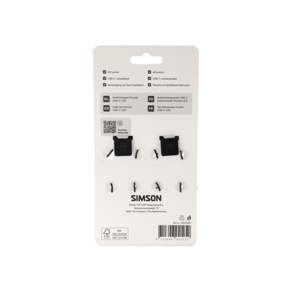 Simson S022033 Aurora verlichtingset Pocket
